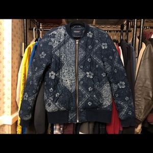Scotch & Soda Japanese Indigo Bomber Jacket